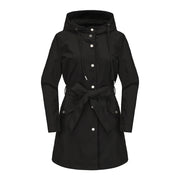 Spring And Autumn New Hooded Waterproof Coat Containing Belt Thin Looty Lush