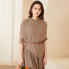 Women's Round Neck Pullover Cloak Cashmere Shawl Three-dimensional Twisted Pattern Looty Lush