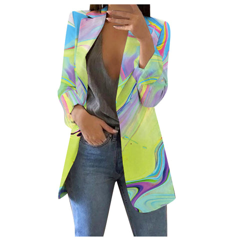 Colorful Suit Versatile Short Coat Fashion Personalized Ladies Looty Lush