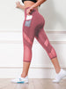 Patchwork Pocket Tight Sports Pants Female Looty Lush