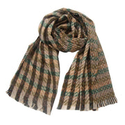 European And American Autumn And Winter Bristle Short Beard Small Plaid Scarf Shawl Looty Lush