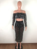 Fashion Sexy See-through Mesh Sequins Tassel Two-piece Set Looty Lush