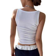 Looty Lush Vest Sling Basic Sleeveless Top For Women