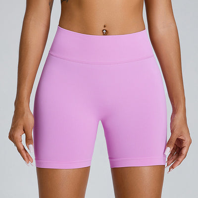 Seamless Yoga Shorts Women's Three-point High Waist Looty Lush