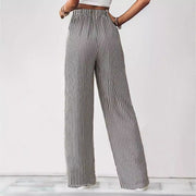 Women's Clothing Striped Casual Trousers Straight-leg Pants Looty Lush